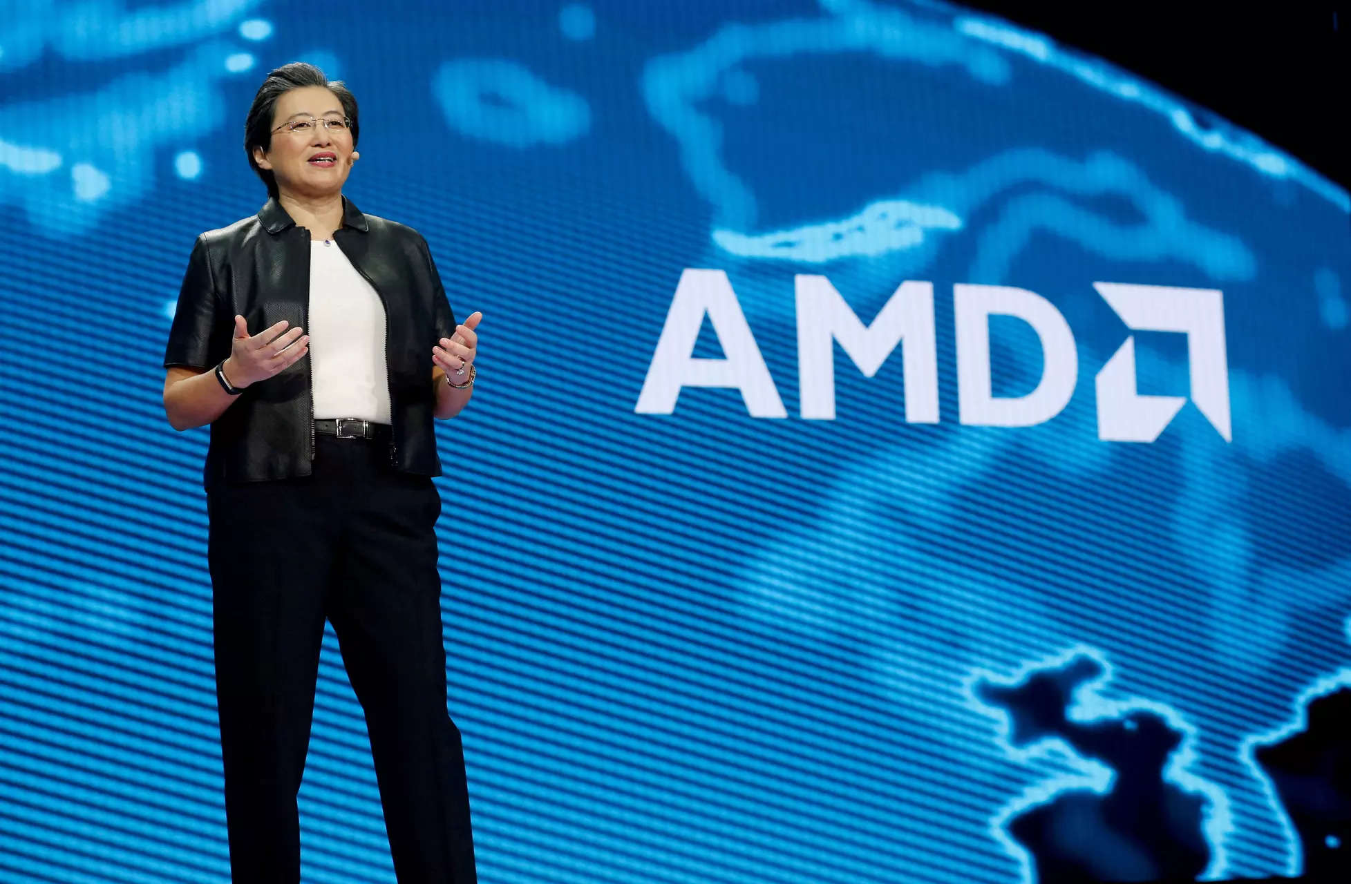 Lisa Su, president and CEO of AMD, speaks in 2019